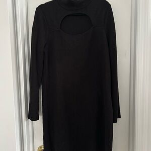 Walter Baker Black Long Sleeve Sweater Dress